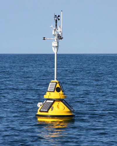 Buoys swim in data